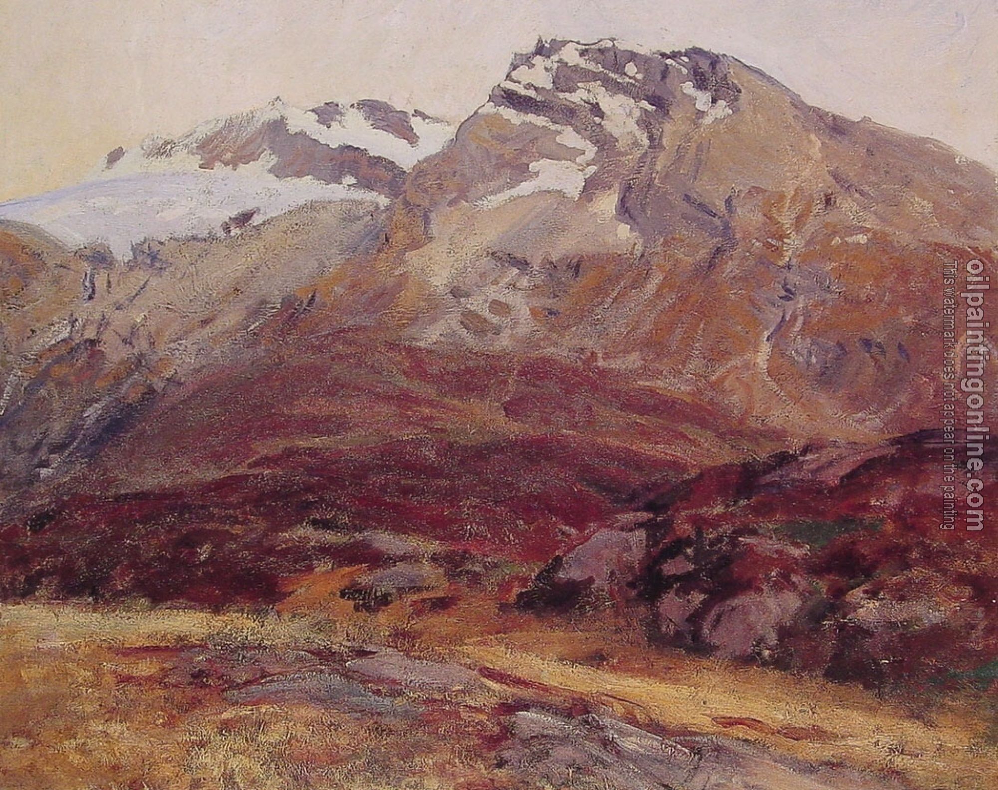 Sargent, John Singer - Coming Down from Mont Blanc